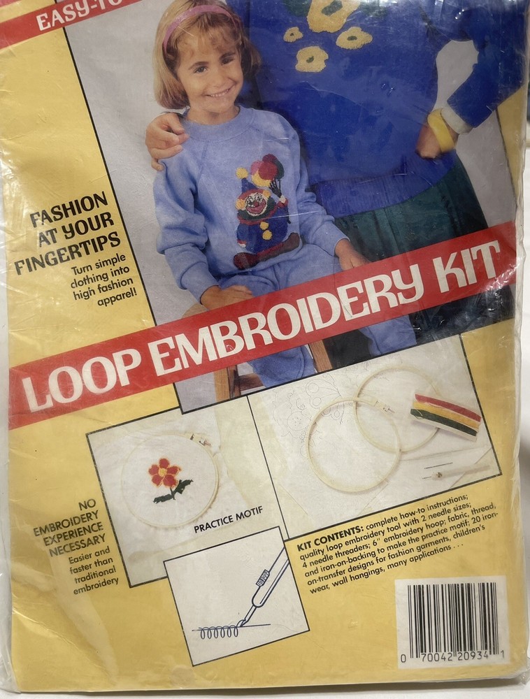 🪡🧵Embroidery Kit New in Package - Boye Easy to Learn/Do Loop 7250 2