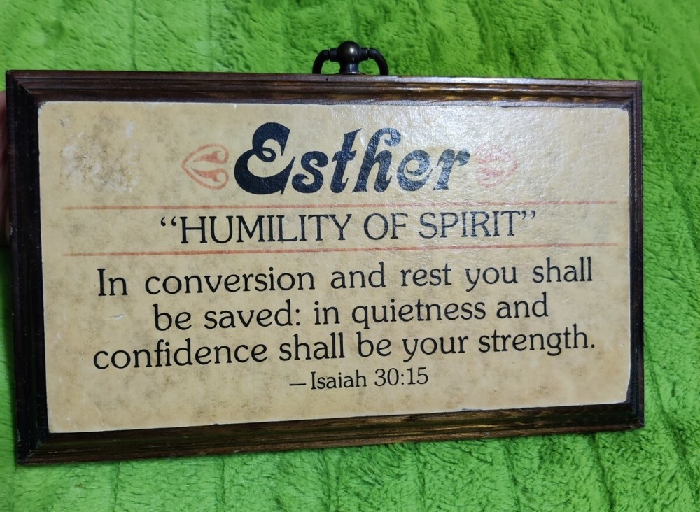 Religious Inspirational Solid Wood Name Plaque Isaiah 30