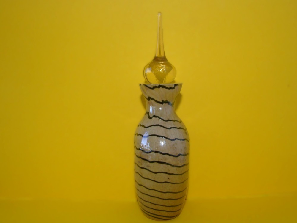 A Glass perfume Bottle with Stopper