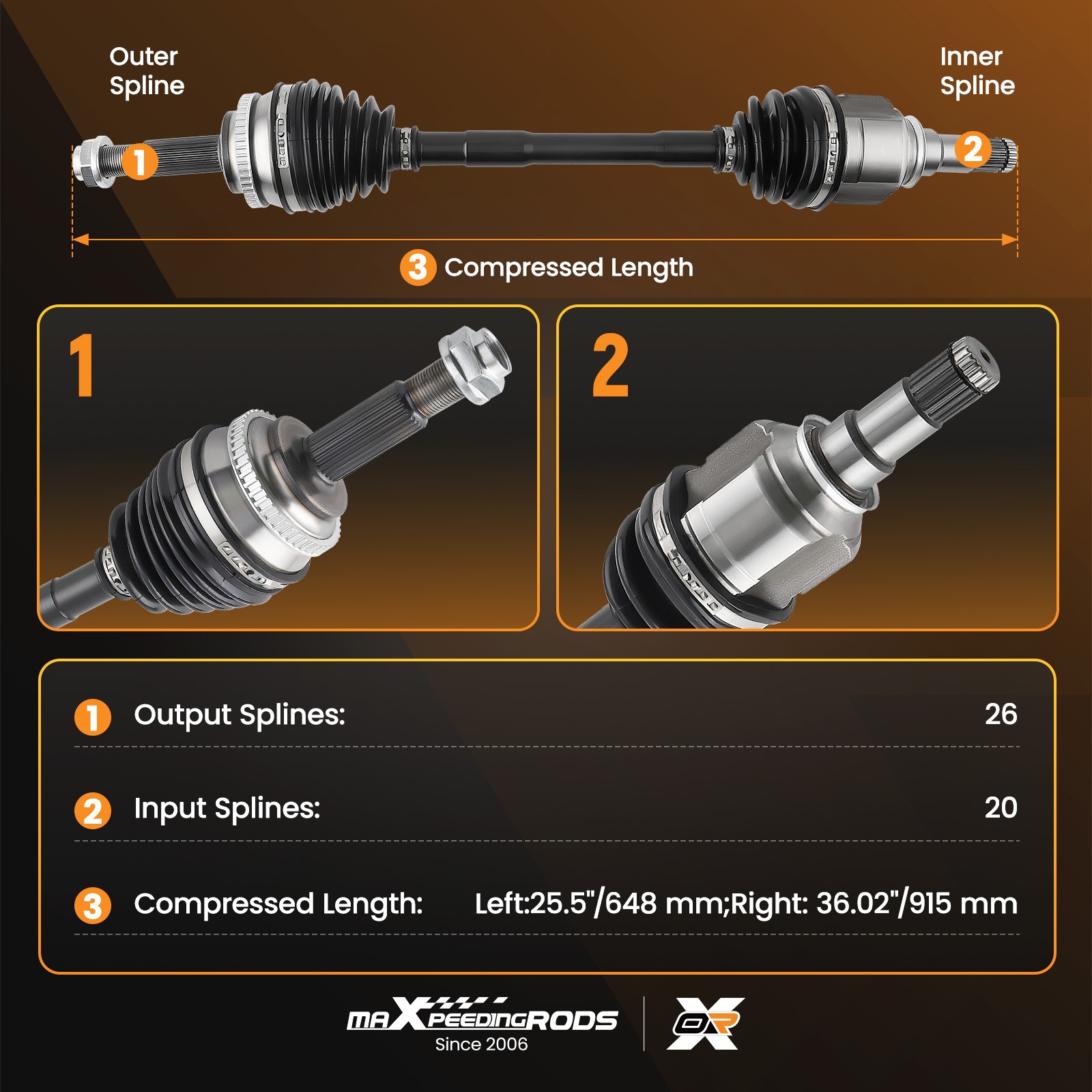 Front Pair CV Axle Assembly For Toyota Corolla 1.8L 2009 2010 11 2012 2013-2018