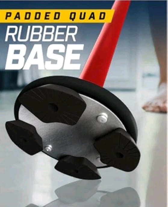 🩼 Zelecks Folding Cane 360° Pivot Base Adjustable Self-Standing Blue