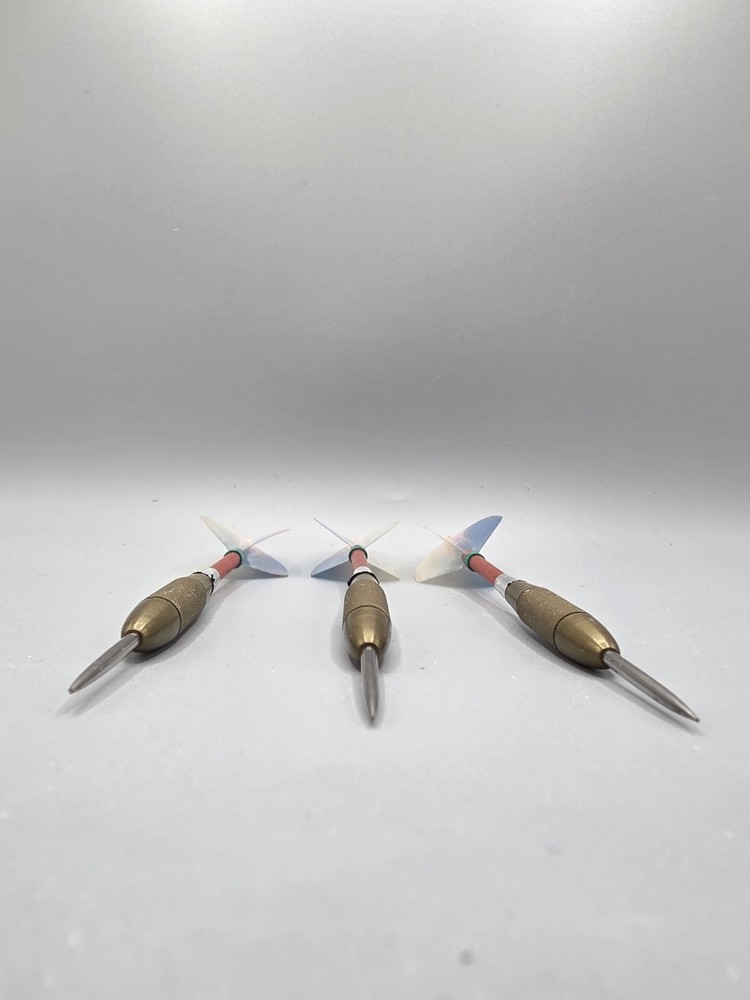 Vintage KWIZ Brass Dart Set With Case