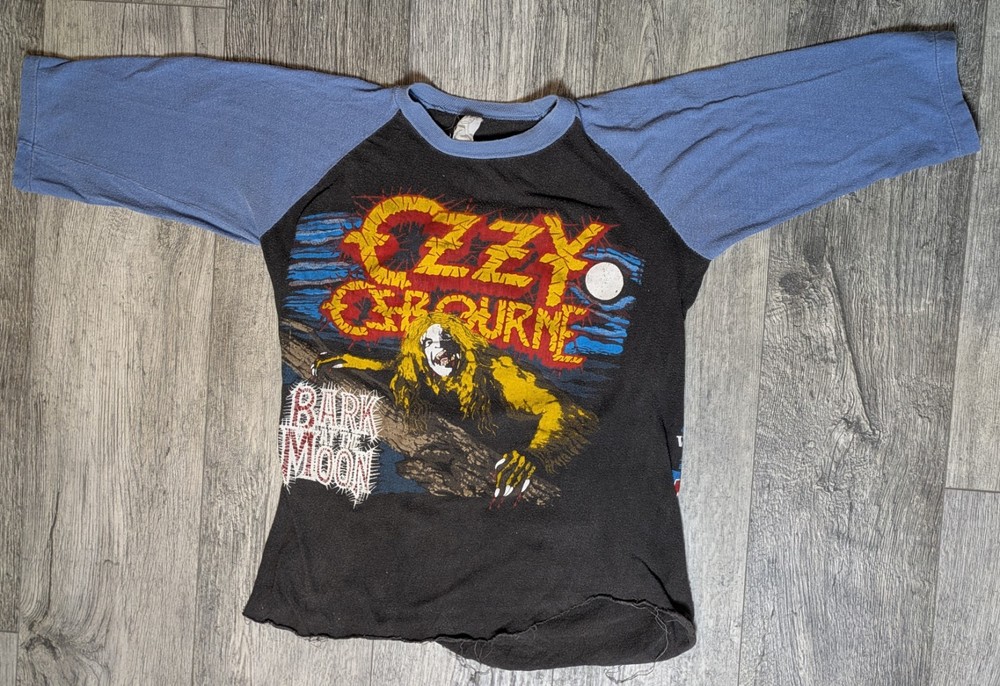 Ozzy Osbourne Bark At The Moon Concert Tee shirt 1984 Motley Crue Vintage