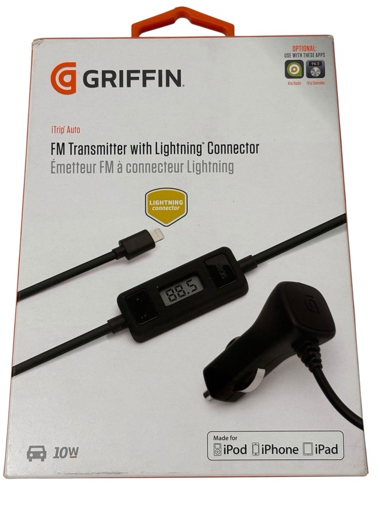 Griffin iTrip Auto Universal Plus FM Transmitter Charge and Play On FM Radio