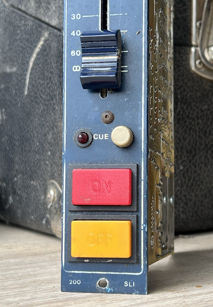 vintage Auditronics blueface 200-SLI stereo line input console module