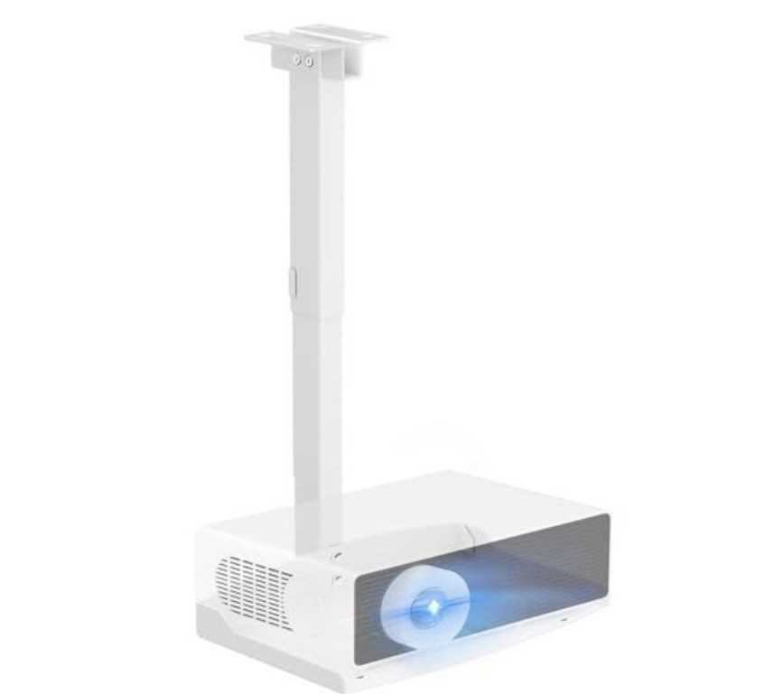 Projector Ceiling Mount with Tray, Adjustable Height Universal Bracket with C...