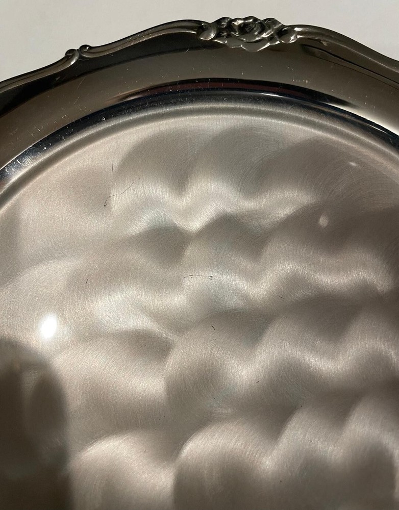 Pearlized Silver Ware - 7 inch round dish