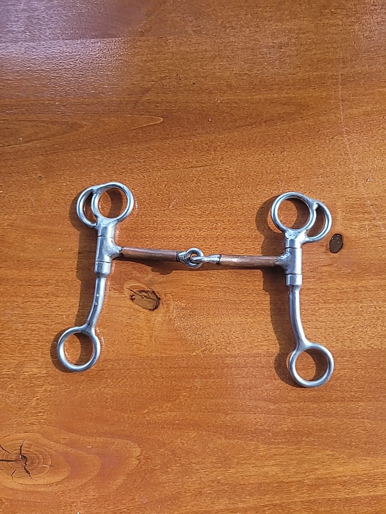 Bit Master Copper Inlaid Snaffle 3 In Shank 5 M Used Bit