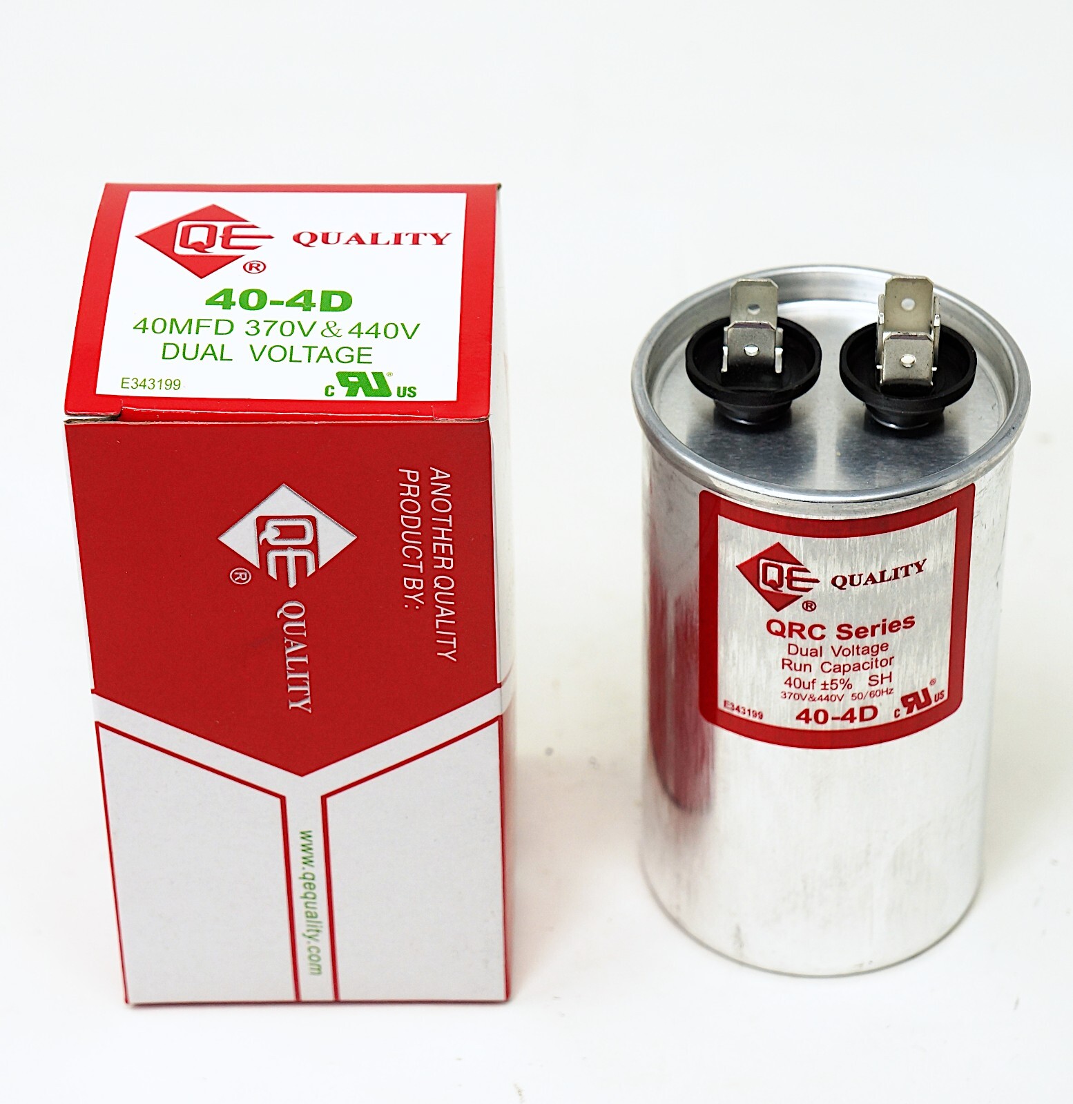 QE Quality 40 MFD Motor Run Capacitor 370 / 440 VAC