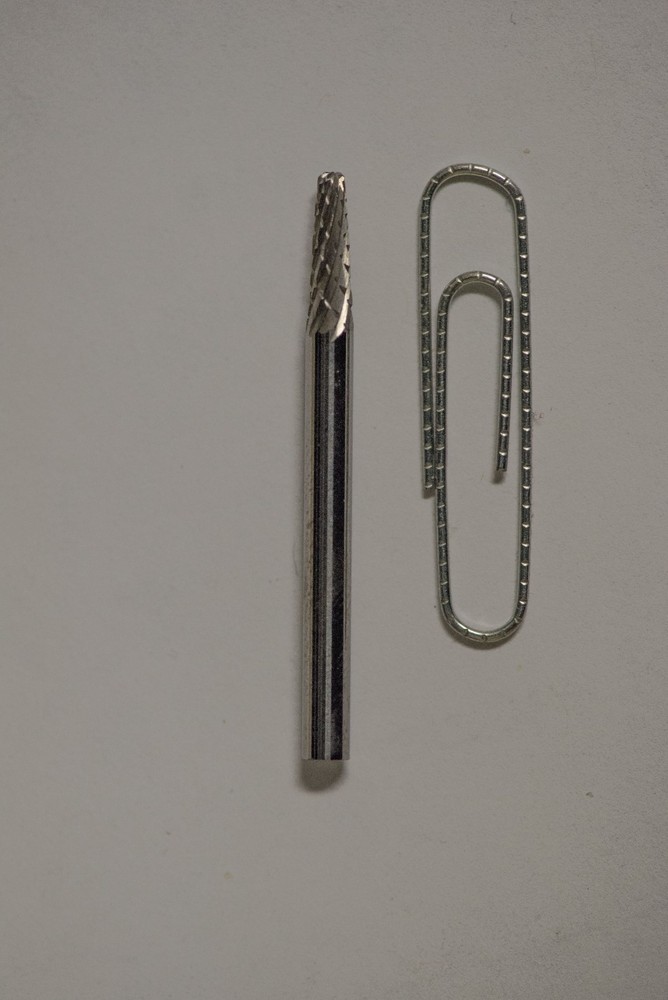 SL41D Taper Shape SOLID Carbide Burr Bur Cutting Tool Die Grinder Bit 1/8"