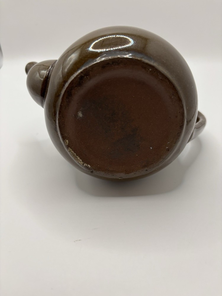 Brown Single Cup Teapot - Dark Brown Earthenware