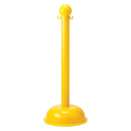 Barrier Post, Polystyrene, 41 In Height, Yellow, 92118