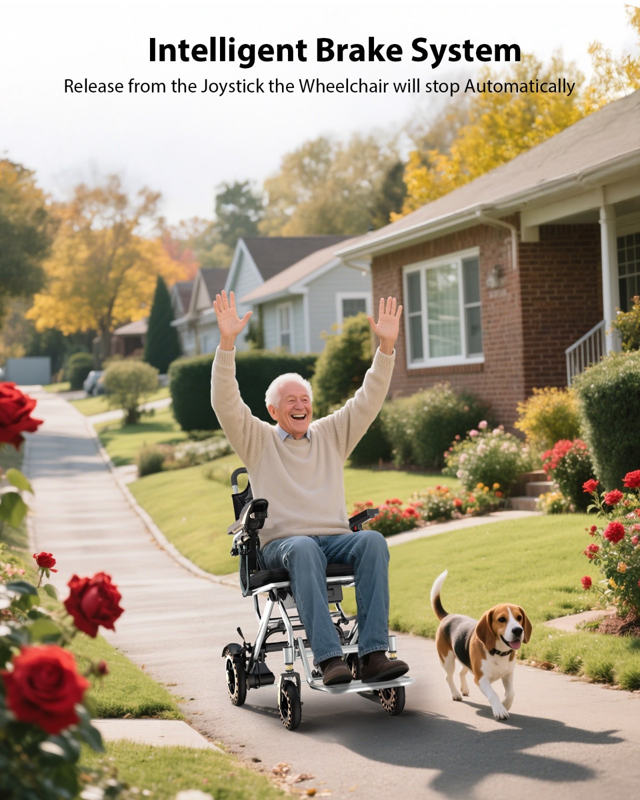 33 Lbs Lightweight Electric Wheelchair for Adults, Portable & Best Folding