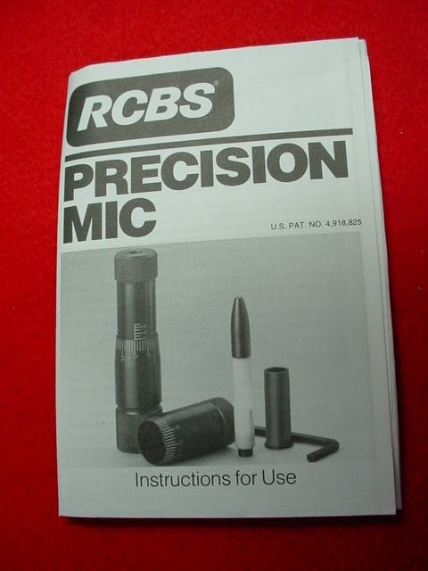 RCBS- .223 Rem.- Precision Mic w/Instructions - Nice !!