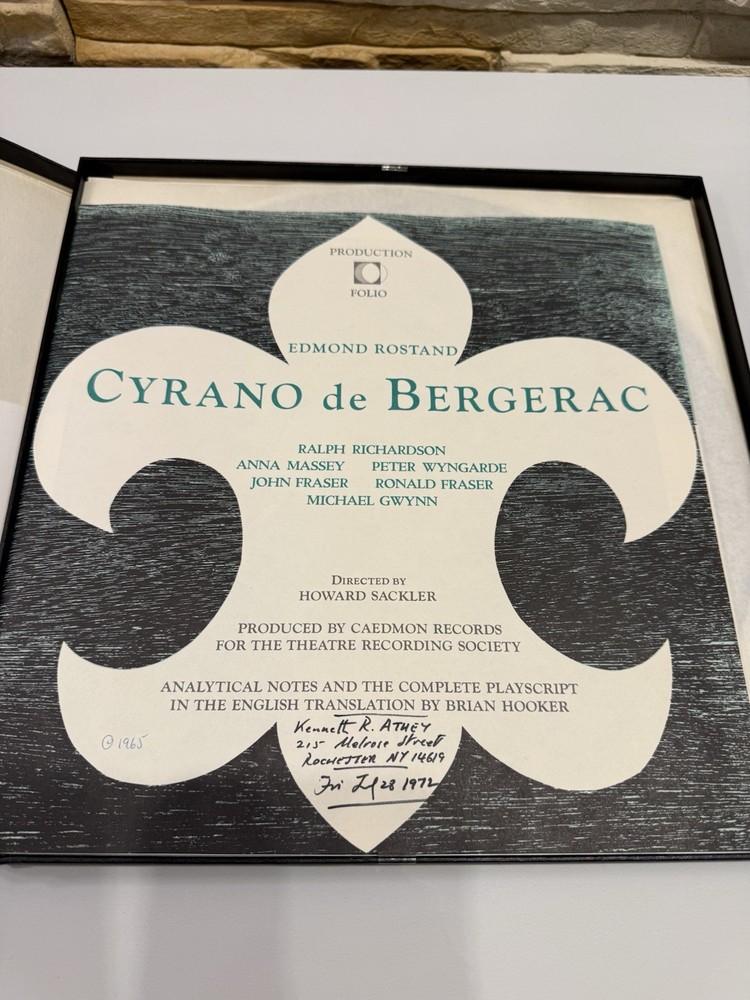 EDMOND ROSTAND CYRANO DE BERGERAC 3 LP