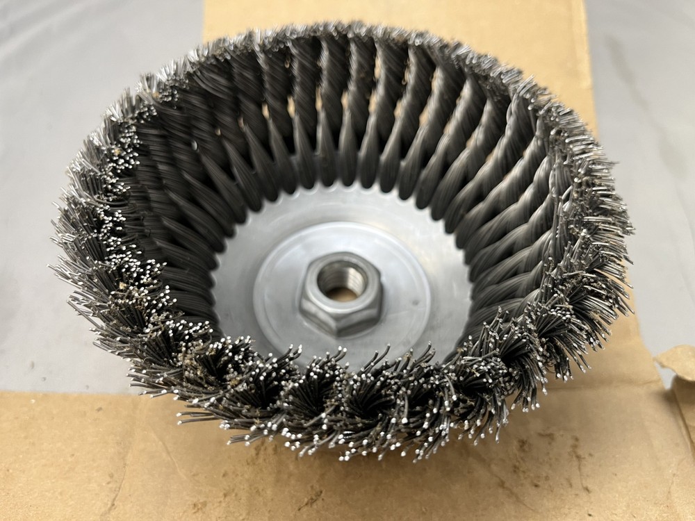 Weiler 12816 6' Reverse Nut One Row Wire Cup Brush
