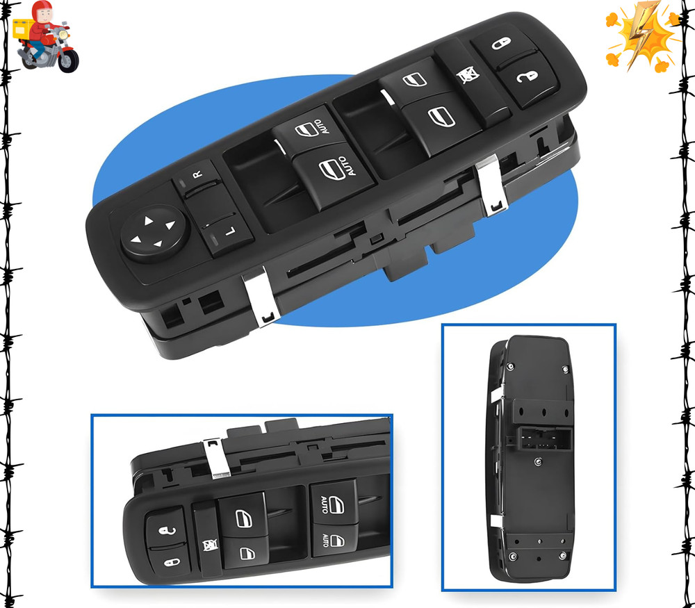 Front Driver Side Master Power Window Switch Fits for 2011-2020 Chrysler 300
