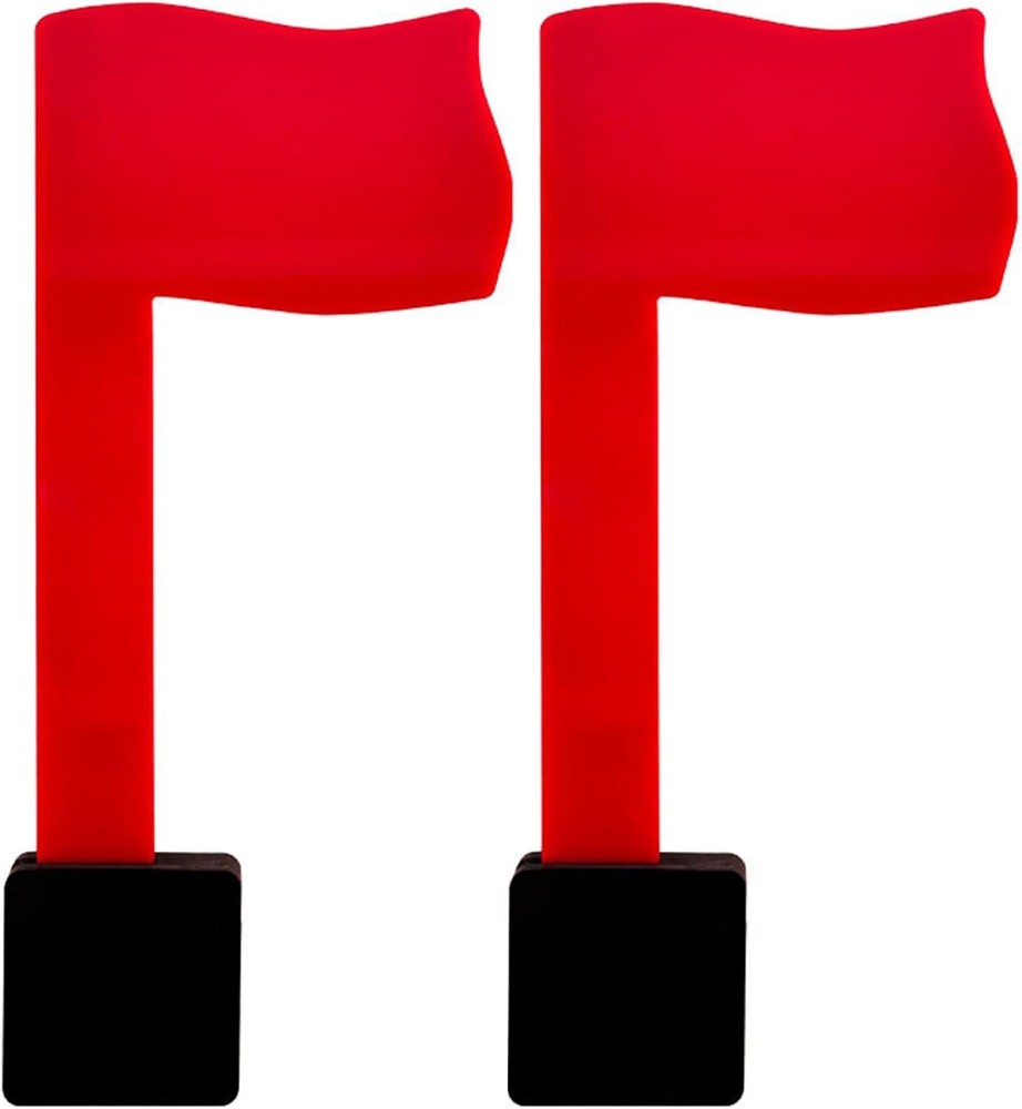 2-Pack Red Mailbox Flag Replacement Kit for Residential & Business Mailboxes