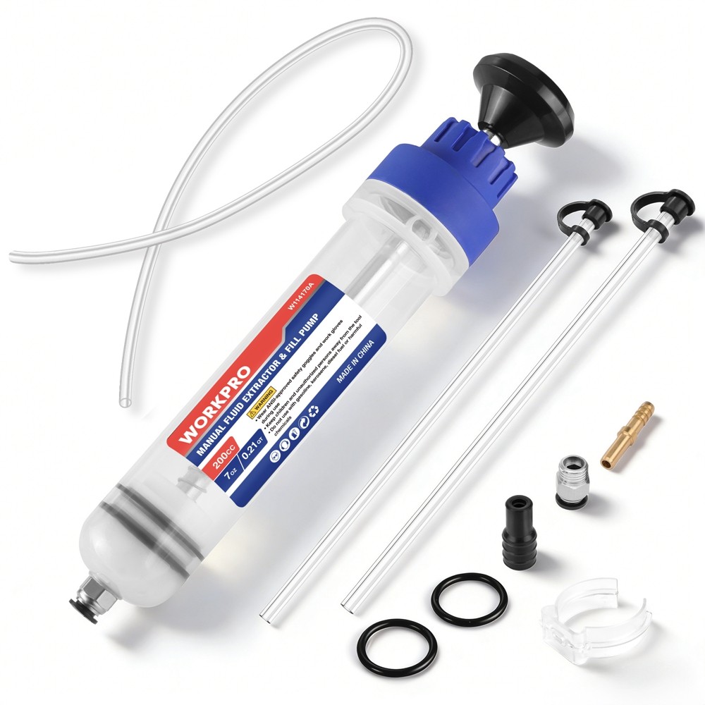 WORKPRO Fluid Extraction Filling Syringe Transfer Pumps Oil Extractor Automotive
