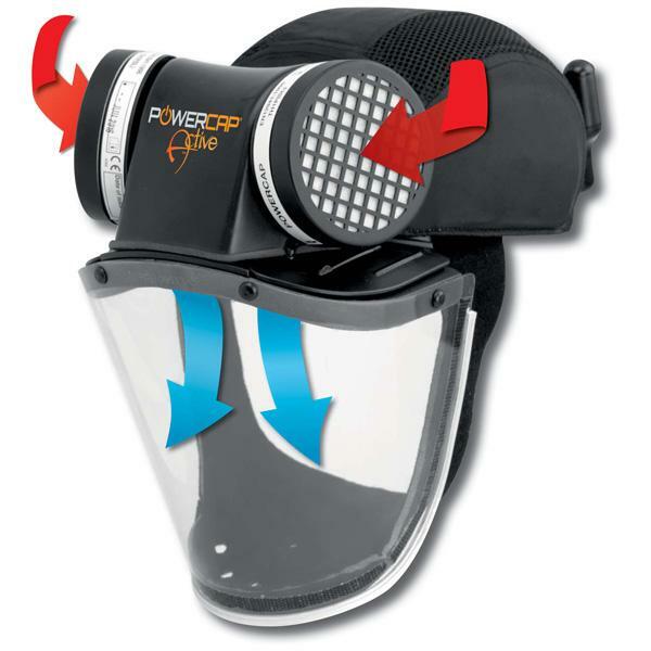 JSP PowerCap Active Black Universal Plug - 8HR RESPIRATORY PROTECTION CAE601-941