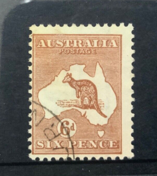 KANGAROO:   6d  BROWN  3rd WMK    CTO NO GUM..,
