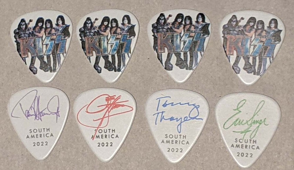 KISS 2022 End of the Road SOUTH AMERICA Tour PORTRAIT Guitar Picks
