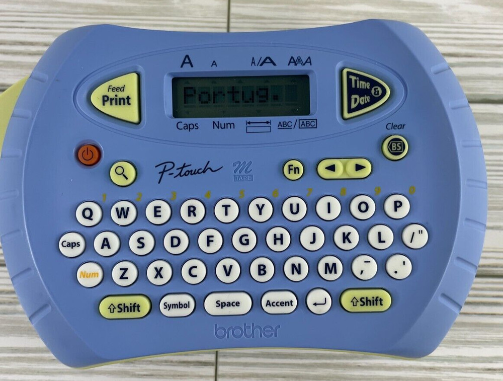 Brother Labeler with Case PT-70 Label Maker Date Time Language Selection VGC