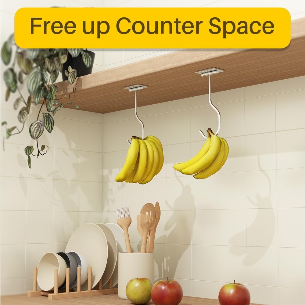 Banana Hook Silver 1 Pack,