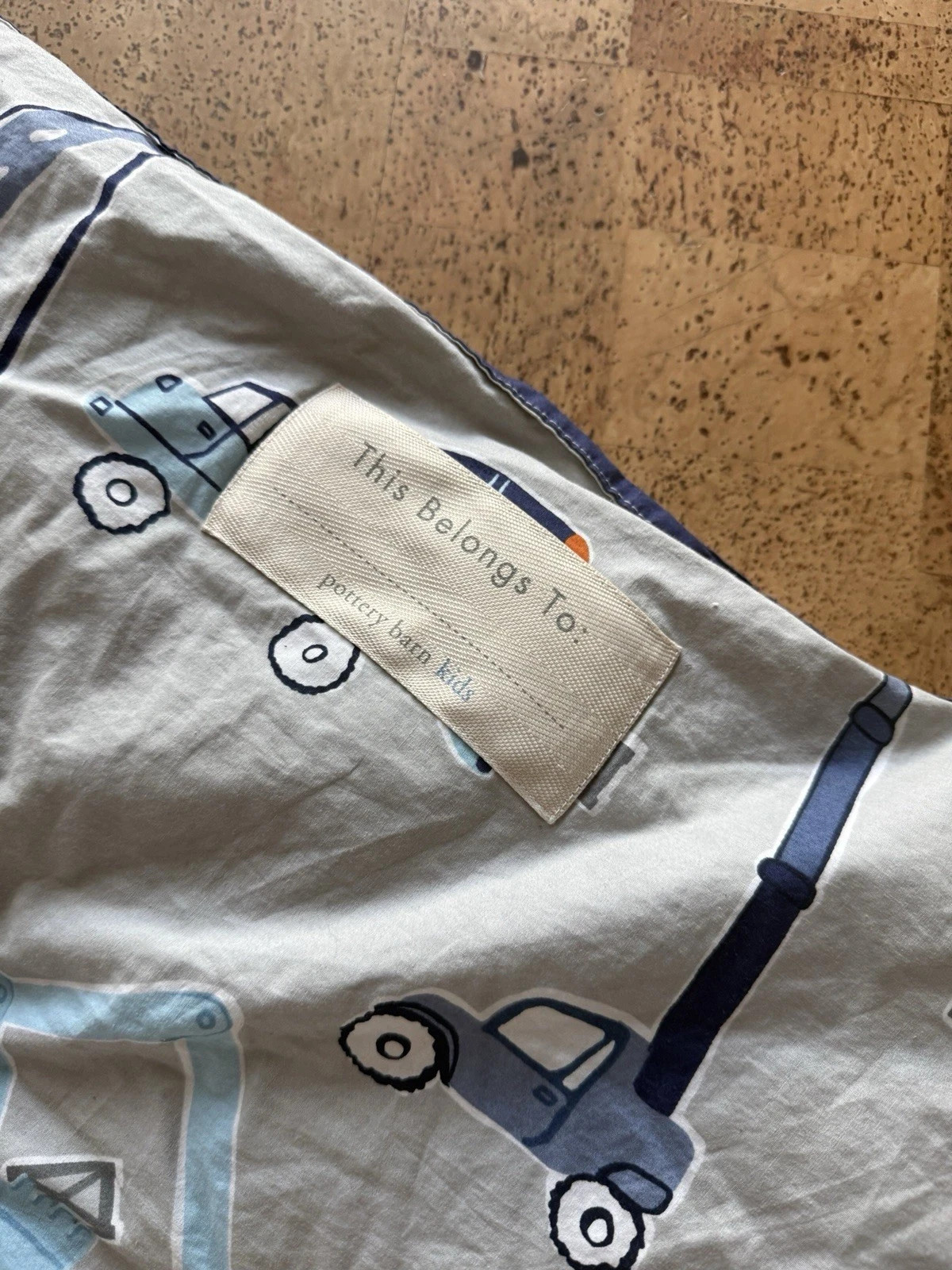 Pottery Barn Kids Construction Truck Sleeping Bag EUC Kids Bulldozer