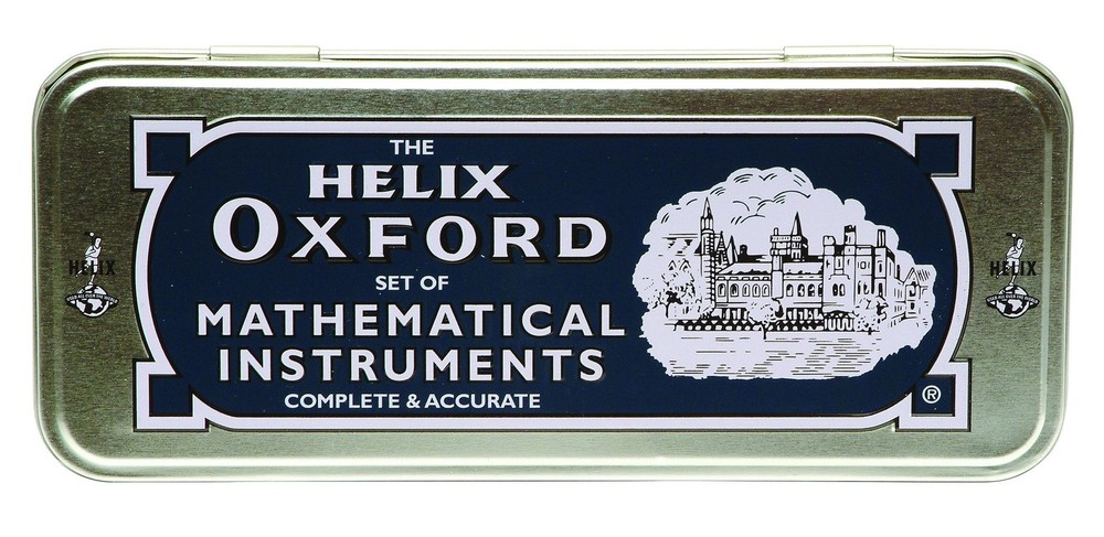 Helix Oxford Maths Set with Storage Tin ORIGINAL