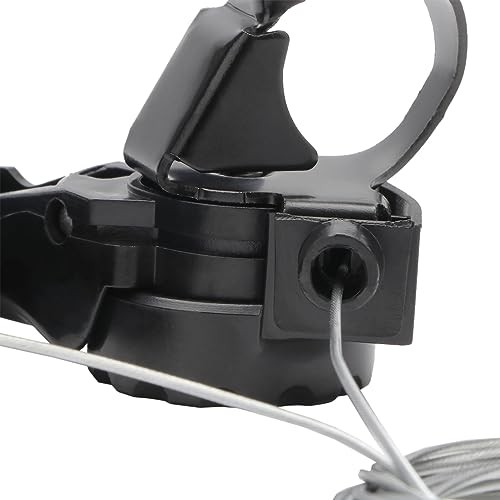 1 Pair Variable Speed Bicycle Shifters Shift Levers Black Silver Tone Pair