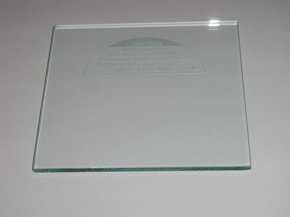 Glass for Lid on Welbilt Bread Machine Model ABM4100T only