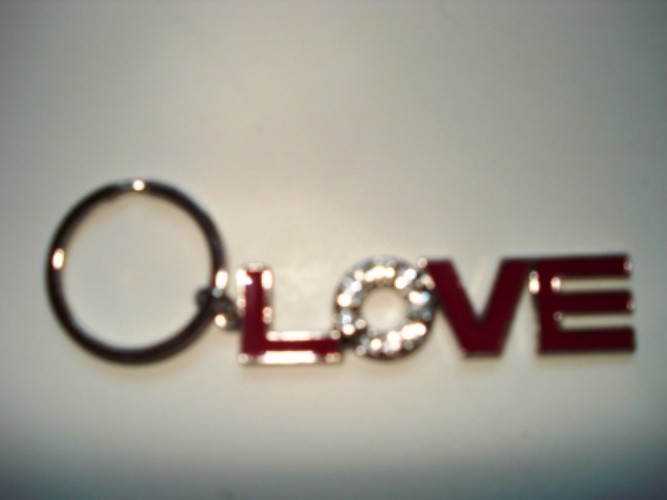 Keychain Assorted Color LOVE (Only 1 piece)