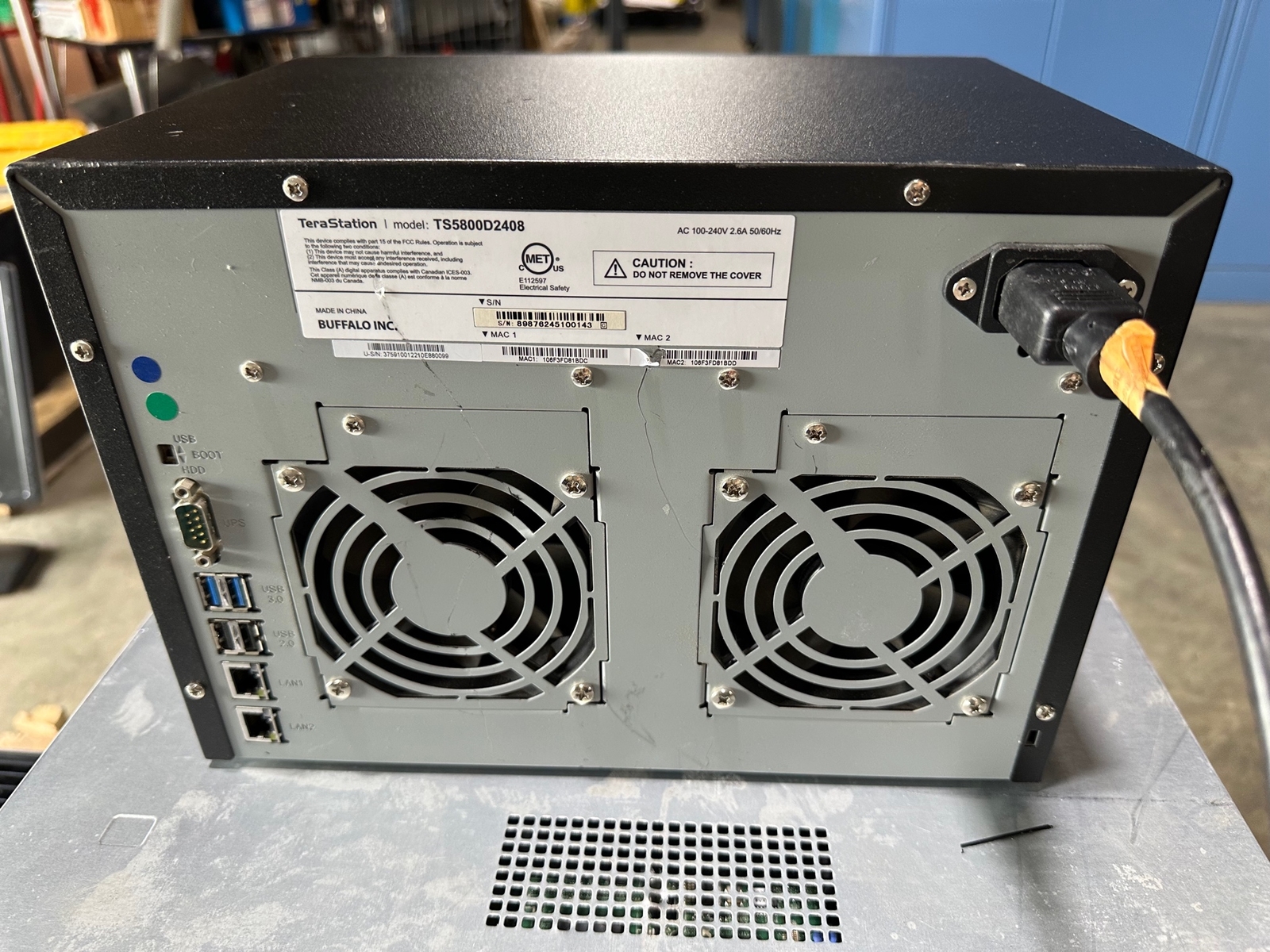 BUFFALO TS5800D2408 24TB (8x3TB) TeraStation Pro 8 NAS WD GREEN WD30EZRX-00D8PB0