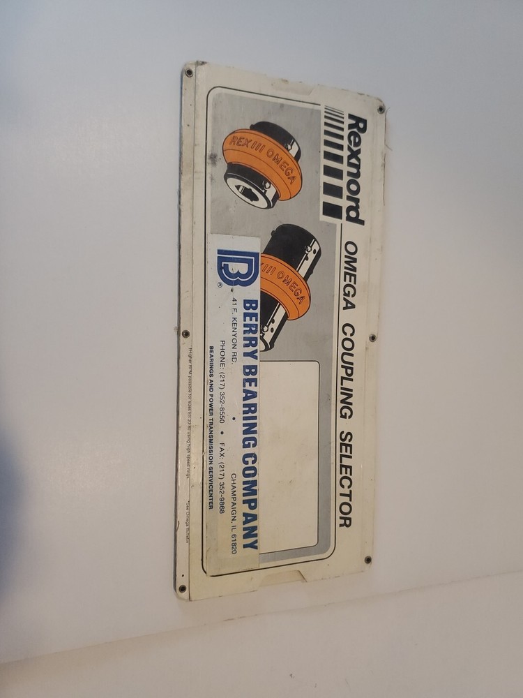rexnord omega coupling selector advertising