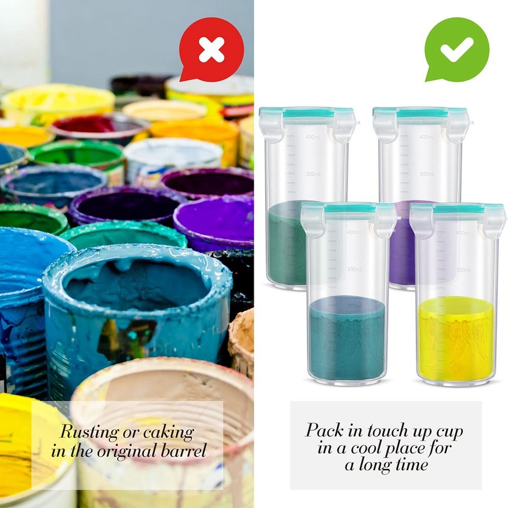 Paint Container Touchup Cups Paint Storage Cups with Lids Paint Storage6975