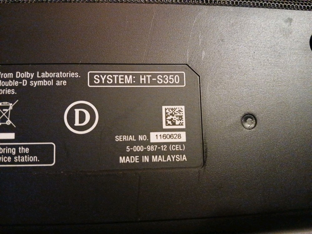 Sony System HT-S350 Soundbar