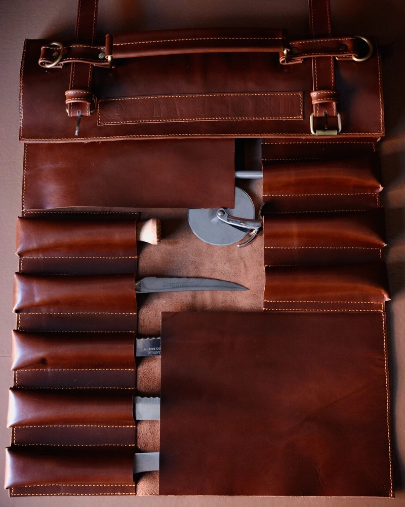 Leather knives roll High Quality, Chef knife roll, Custom knife case roll