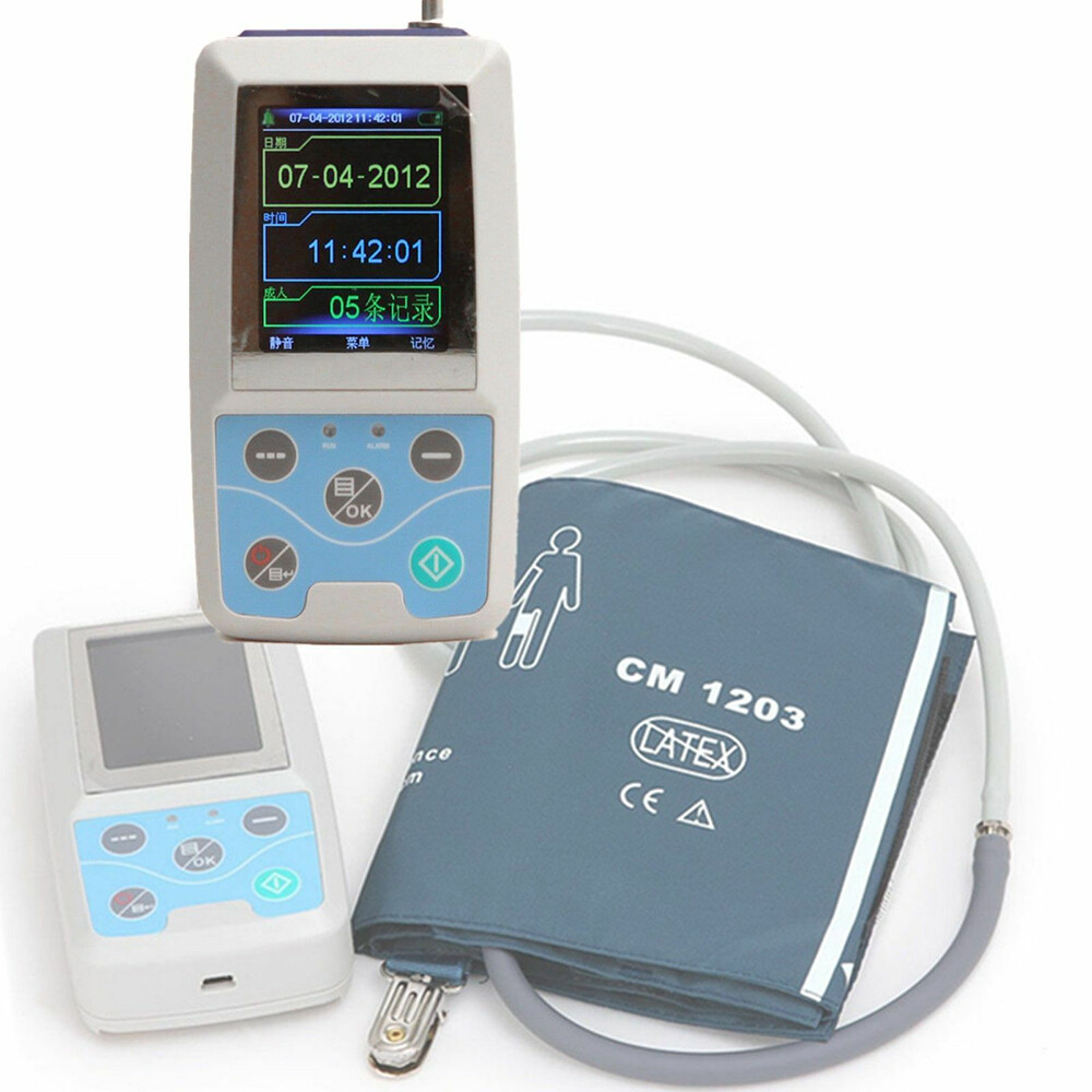ABPM50 Blood Pressure Monitor 24 Hour Record Ambulatory NIBP Holter Software USA