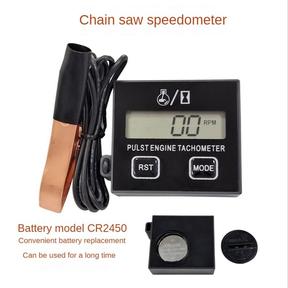 Digital Gasoline Engine Tachometer Resettable Inductive Contact Tachometer6110