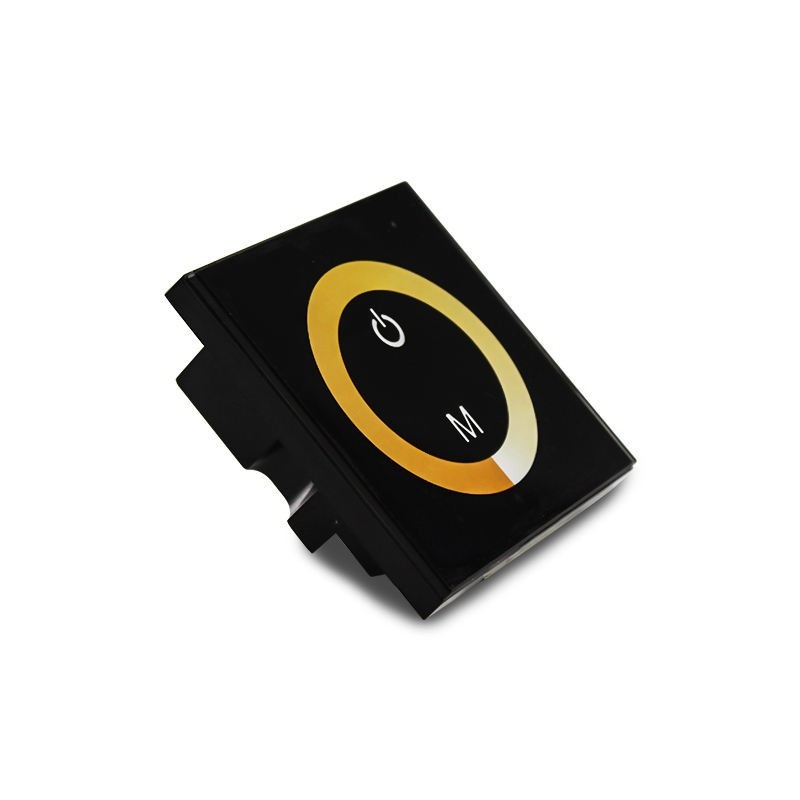 Wall-Mounted Touch Panel LED Controller Dimmer for Double Strip Light DC 12V-24V
