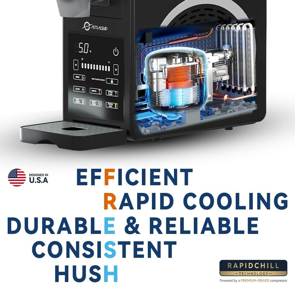 85oz Frozen Drink Maker with 6 Preset Programs, Smart Temp Control, Rinse, Lo...