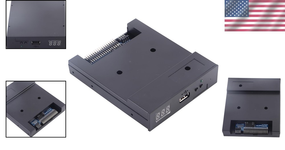 Compact USB Floppy Drive Emulator for 1.44MB Media - High Speed Data Transfer