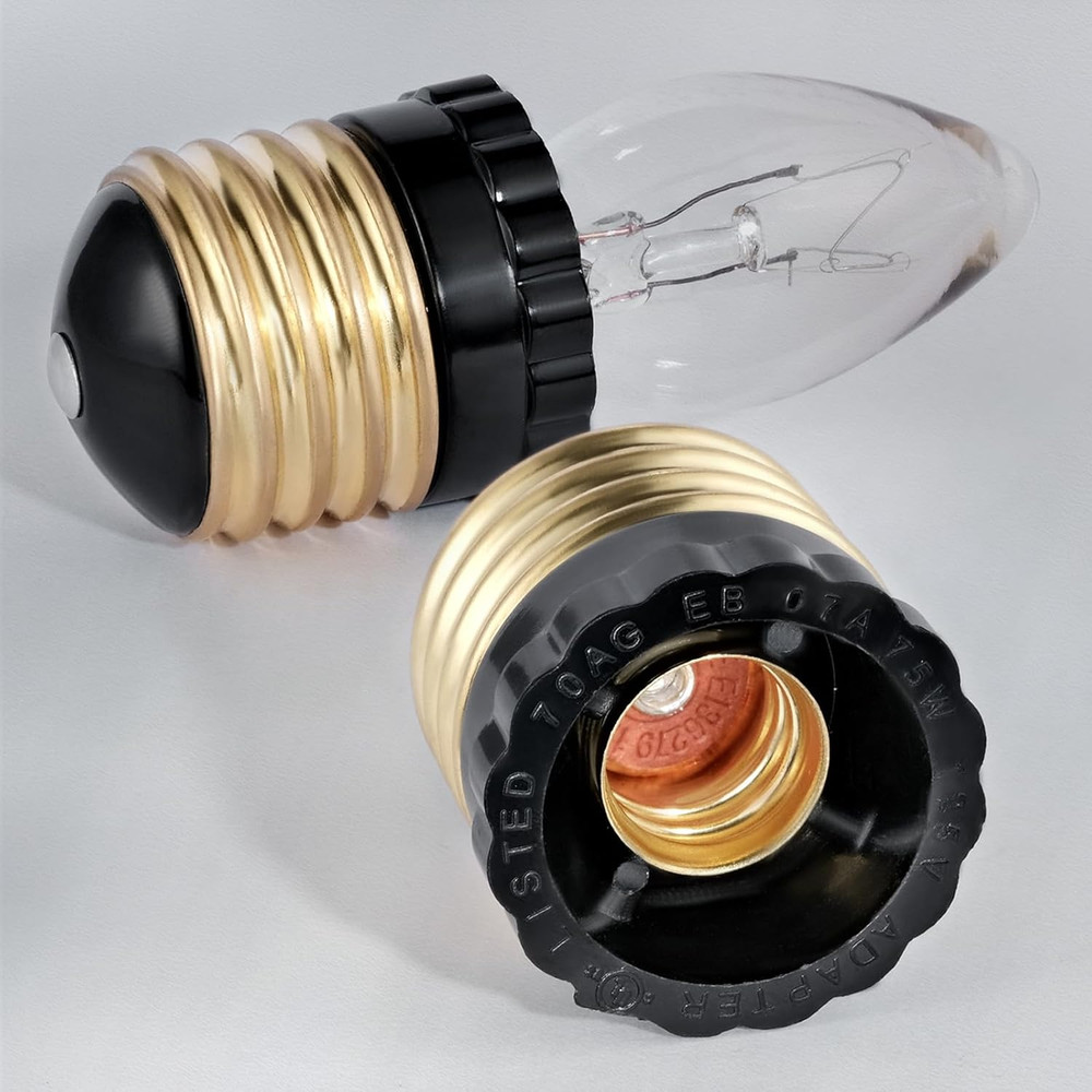 E26 to E12 Light Socket Adapter, Standard Socket to Candelabra Bulb Socket Adapt