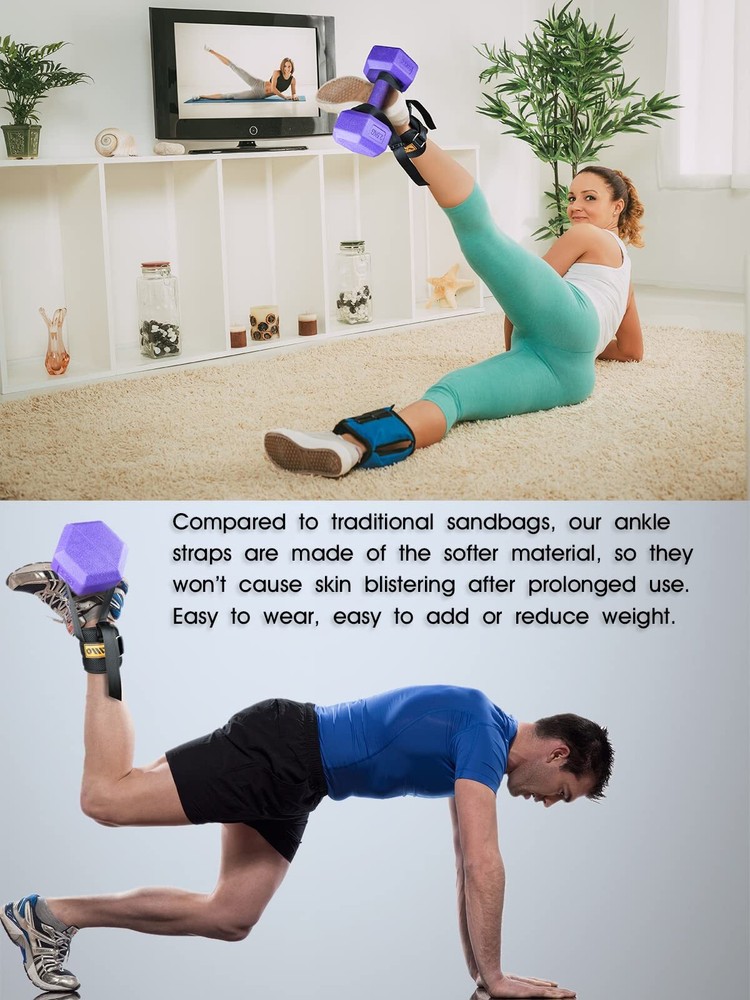 Adjustable Foot Weight Ankle Straps Working Out Dumbbell Attachment