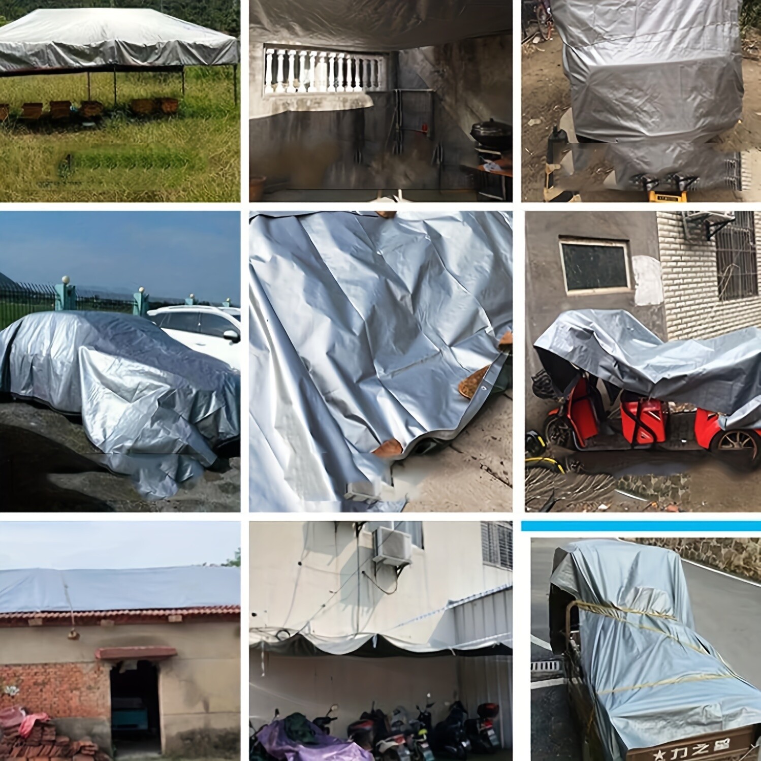 For Outdoor Camping Large Waterproof Polyethylene Tarpaulin Canopy Anti