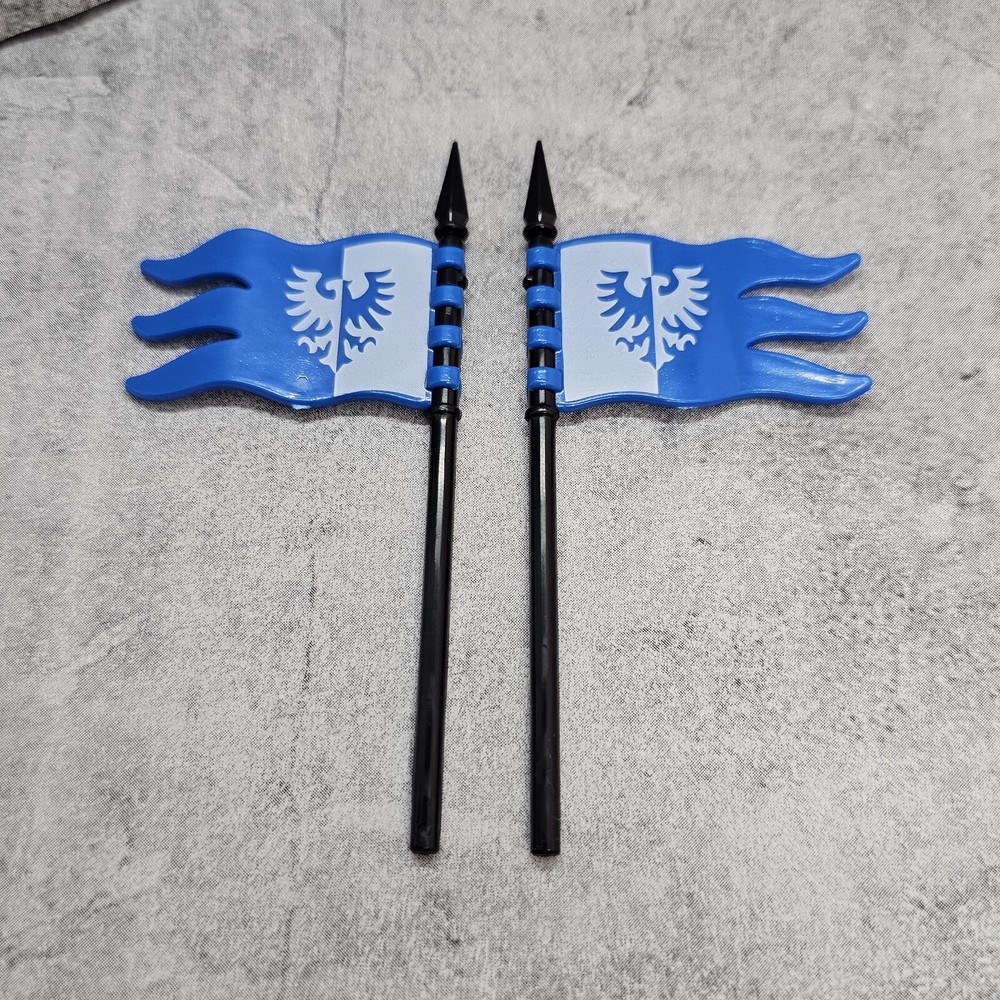 2pack Custom Eagle Flag Blocks Accessory for Castle Minifigs A12LC42