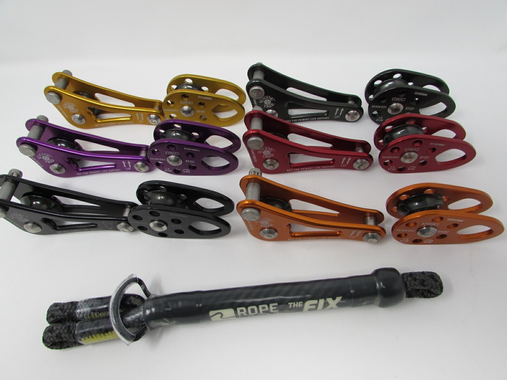ISC SINGING TREE ROPE WRENCH PULLEY & W/ FIX TETHER DOUBLE EYE ARBORIST
