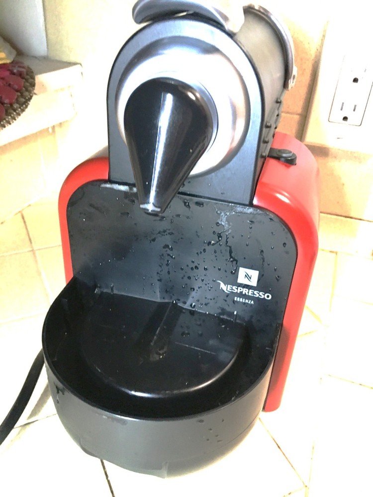 Nespresso Pixie Type D90 Espresso Coffee Pod Machine Maker Red Black