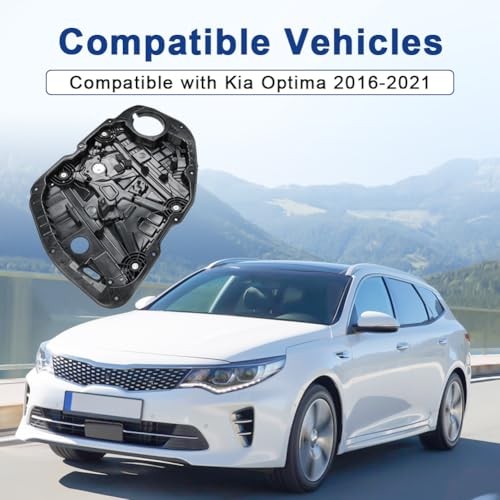 Front Right Passenger Side Power Window Regulator Compatible with Kia Optima